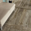 Woodcraft Musk - Large, Vintage Wood Effect Floor Tiles - 20 x 120 cm for Bathrooms, Kitchens & Hallways, Porcelain, Grey, Brown