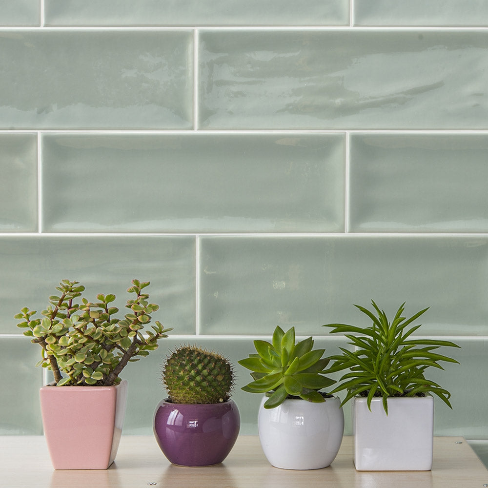 Ripples Green Wall Tile – Porcelain Superstore
