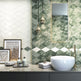 Roxy Green - Vintage Diamond Feature Wall Tiles for Kitchen Splashbacks & Bathrooms - 15 x 26 cm - Ceramic