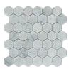 Fairmont Carrara Mosaic - Luxury, White Marble Effect Tiles - 30 x 30 cm for Bathrooms, Kitchens, Walls & Floors, Stone