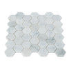 Fairmont Carrara Mosaic - Luxury, White Marble Effect Tiles - 30 x 30 cm for Bathrooms, Kitchens, Walls & Floors, Stone