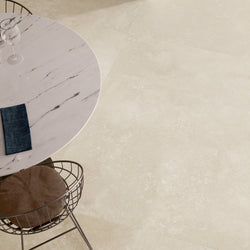 Tuscany Ivory - Modern Travertine Tiles for Kitchens, Bathrooms & Living Rooms - 60 x 60 cm Porcelain