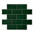 Albert's Racing Green - Gloss, Crackle Glaze Victorian Wall Tiles - 7.5 x 15 cm for Bathrooms, Kitchens & Fireplaces, Ceramic