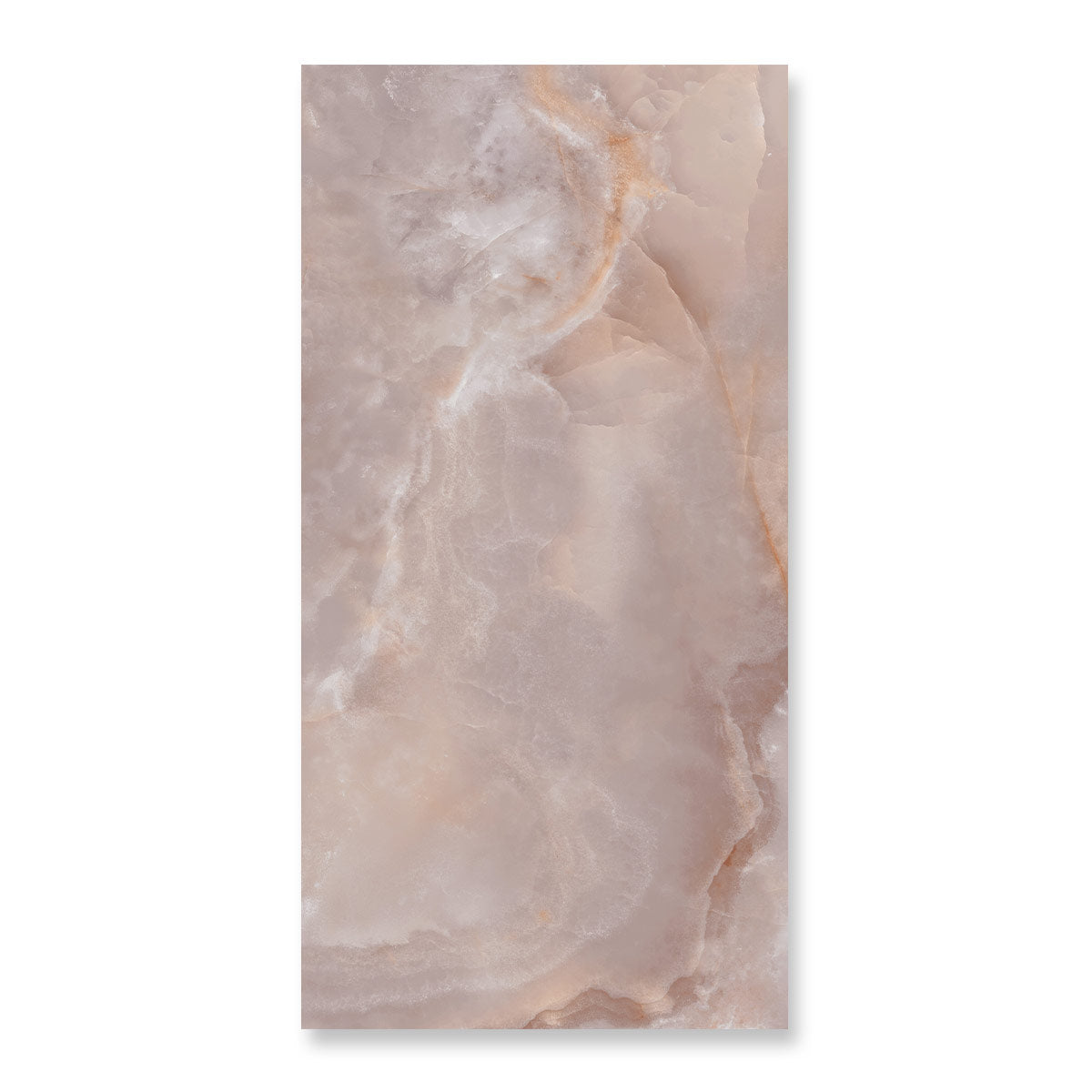 Vogue PInk - XL Pink Onyx Marble Wall & Floor Tiles - 60 x 120 cm for Bathrooms & Kitchens - Polished Porcelain