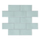 Arcade Crackle Duck Egg - Blue Victorian Wall Tiles for Kitchen Splashbacks & Bathrooms - 7.5 x 15 cm - Ceramic