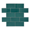 Arcade Crackle Truffle - Blue Victorian Wall Tiles for Kitchen Splashbacks & Bathrooms - 7.5 x 15 cm - Ceramic