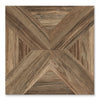 Windsor Dark - Walnut, Parquet Wood Effect Floor Tiles - 60 x 60 cm for Bathrooms, Kitchens & Hallways, Porcelain