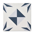 Saigon Blue - Patchwork Encasutic Floor Tiles for Kitchens & Bathrooms - 16.5 x 16.5 cm - Porcelain