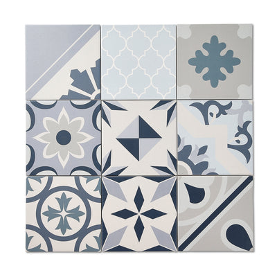 Saigon Blue Patterned Tile