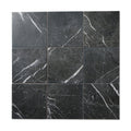 Swoon Black - Marble Effect Porcelain Tiles for Kithen Splashbacks & Bathrooms - 16.5 x 16.5 cm